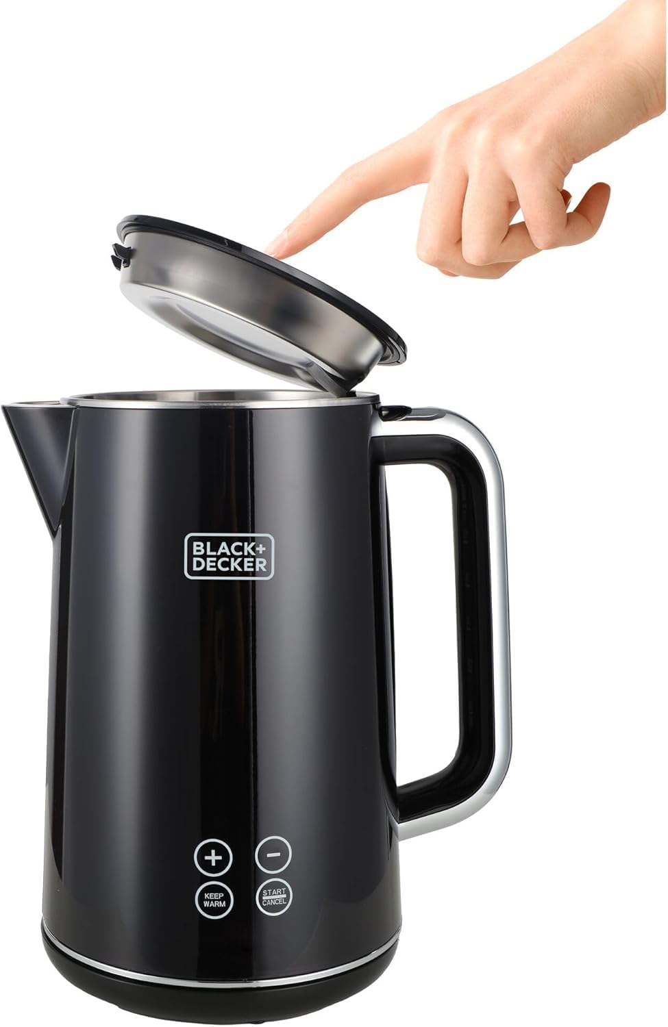 BLACK+DECKER Digital Kettle 2200W, 1.7L – Touch Screen, 6 Preset Temperatures, Double Wall, LED Display, Auto Shut-Off